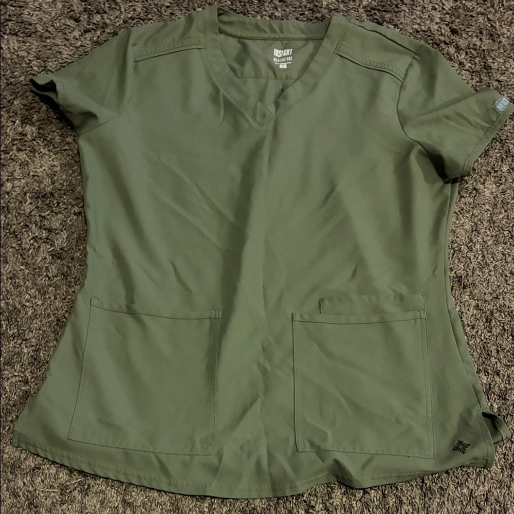 Med Couture Olive Jogger Scrub Set